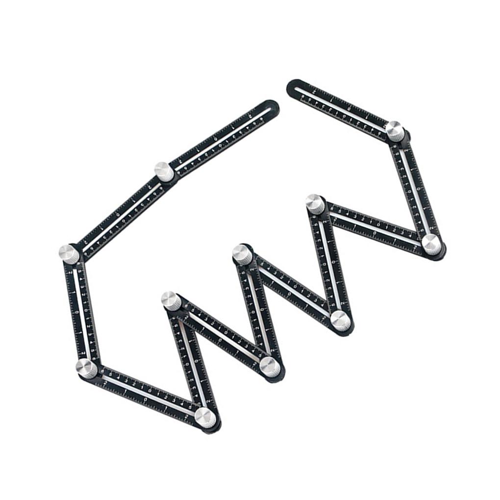 Multi-angle Measuring Ruler Anodized Anti-rust Replacement Scaled Carpenter Woodworking Carpenter Drilling Locator