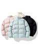Men's and Women's Winter Casual Stand Collar Cotton Jacket - Thick, Loose Fit for Couples or Students