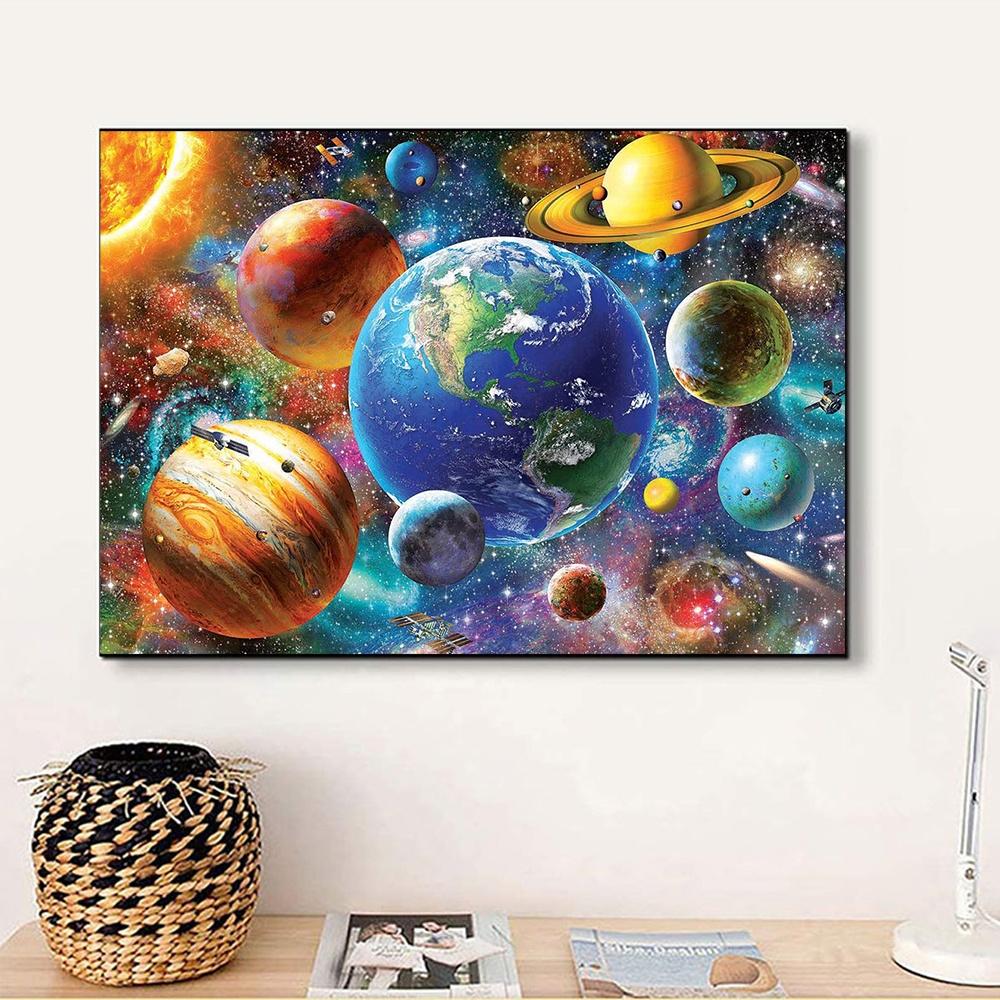 DIY 5D Full Drill Diamond Planet Painting Cross Stitch Kit Home Decor Craft DIY 5D Full Drill Diamond Planet Painting Cross Stitch Kit Home Decor Craft
