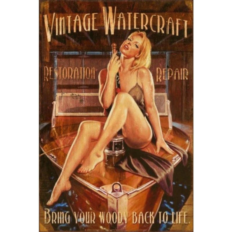Retro Beer Metal Wall Art 20x30cm