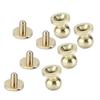 20set Brass Rivets Abrasion Resistance Imitation Gold Luggage Hardware Accessories for Craft Enthusiasts