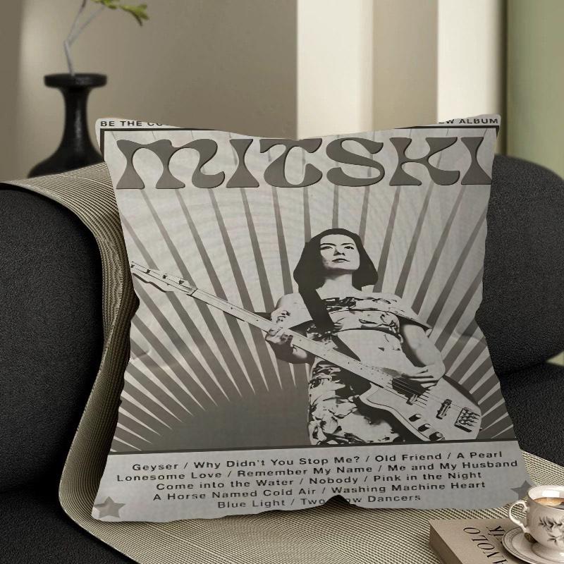 Mitski Decorative Room Aesthetics Pillow Case Home Decor Bedroom Sofa Bed Couch Pillow Cover 45x45