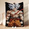Goku'S Evolution Theme Anime Flannel Blanket Thick Warm Fleece Blanket For Bedroom Sofa Nap Home Party Decor New Year Gift