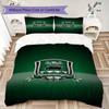 Fc Krasnodar Pattern Bedding uilt Set uilt Cover Pillowcase Home Decoration Birthday Gift (1*duvet cover + 2*pillowcase without core)