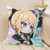 Jean Cute Cute Genshin Impact Cushion Cover Silky Short Plush Invisible Zipper Dustproof Sofa Pillow Case For Home Decor
