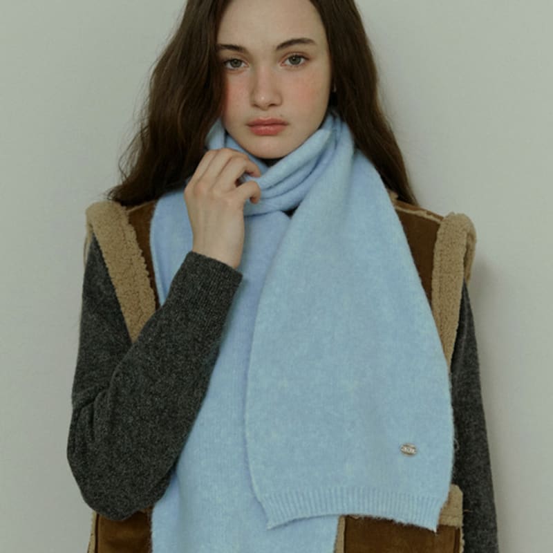 

ADAUL Mix spread AD charm muffler - 4color Ivory