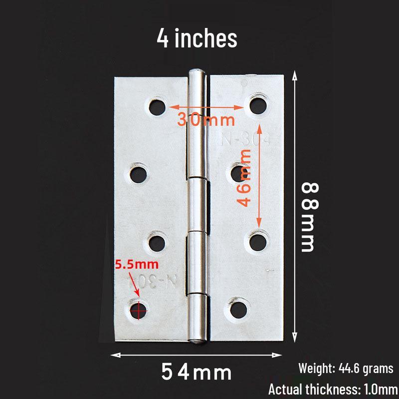 Stainless Steel Folding Casement Hinge for Doors, Windows, Wooden Boxes & Luggage (1-4 inches)