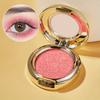 Single Color Flowing Golden Three Dimensional Pearlescent Eyeshadow Fine Sparkling Pumpkin Color, Matte Sparkling Powder, Earth Tone Eyeshadow Palette