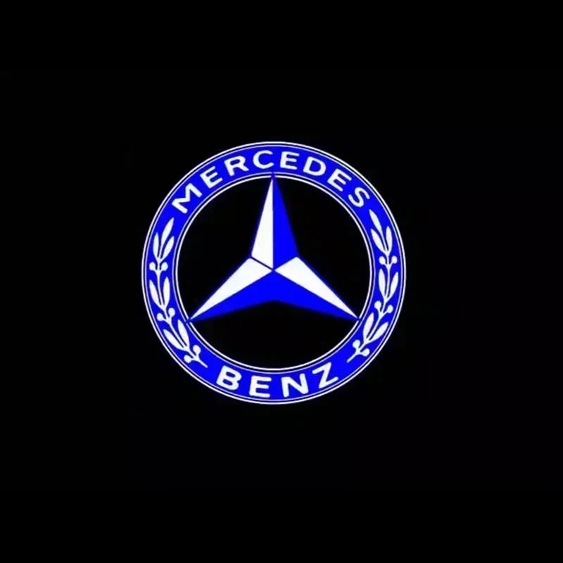 2X Led Car Door Welcome Light Projector Logo Lamp Mercedes Benz Amg W212 W213 W205 AMG W177 V177 W247 W246 W176 GLA GLC X253 GLE