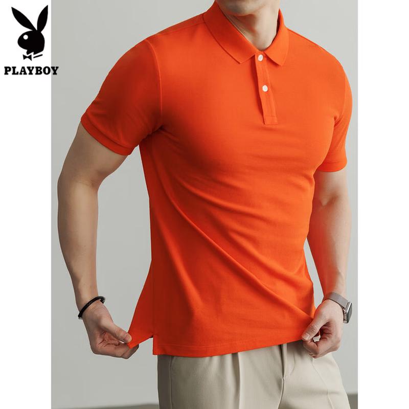 PLAYBOY Men s Summer Short-Sleeve Polo Shirt 3XL 185