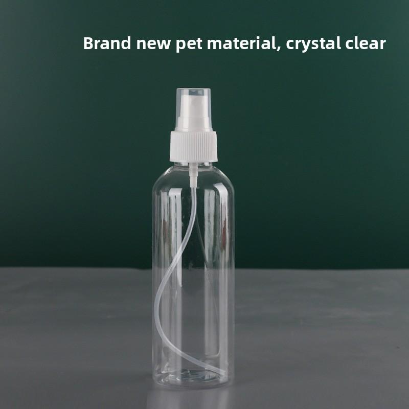 Transparent Pet Spray Bottle With Press Down Nozzle For Hand Sanitizer And Cosmetics