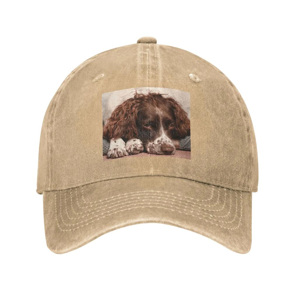 Cane da caccia inglese Cappellino in denim lavato Cappellini da baseball casual Cappellino regolabile Cappellini da baseball estivi unisex
