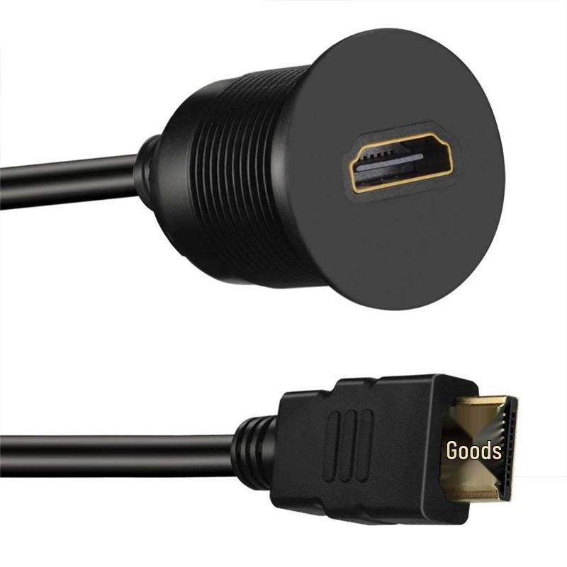 

Водонепроницаемый кабель HDMI «папа» — «мама» для приборной панели автомобиля, лодки, мотоцикла
