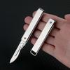 Stainless Steel Folding Knife Replaceable Blade NO 24 Scalpel Keychain Gadgets Express Box Cutter Outdoor Survival Men Gift