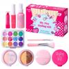 AIUAZA Home Makeup Toys and Kids Princess Birthday Gift for Girls Ages Kids' 10-Piece Set, Liquid-Free Powder-Free, Girls' Dress-Up Toy, Play, 4-12