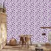 Hearts Wallpaper Purple, White and Light Gray 50x1000