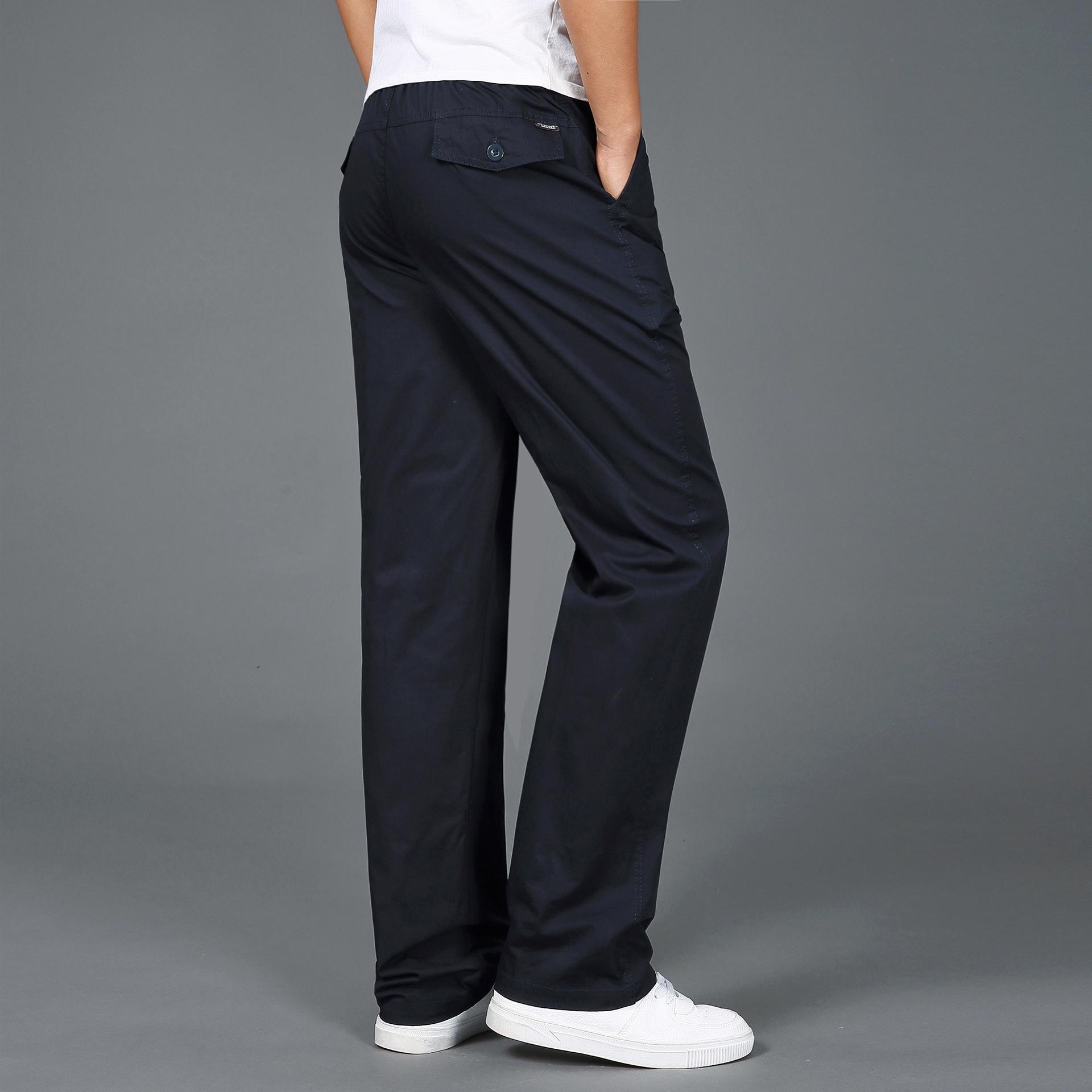 

Хлопковая мужская рабочая одежда, потертые брюки, мужские весенне-осенние тонкие повседневные брюки большого размера, мужские однотонные повседневные рабочие брюки 5XL