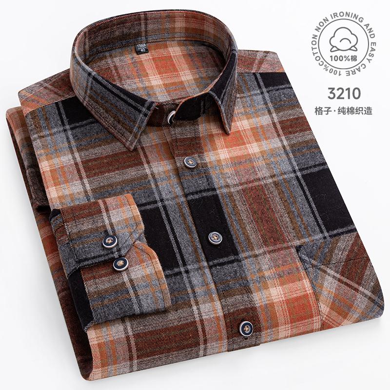 Baumwolle Kariert Lässige Langarmhemden Für Herren M-11XL Übergröße Winter Warm Flanell Schicke Kleidung Business Smart Dress Shirts Top
