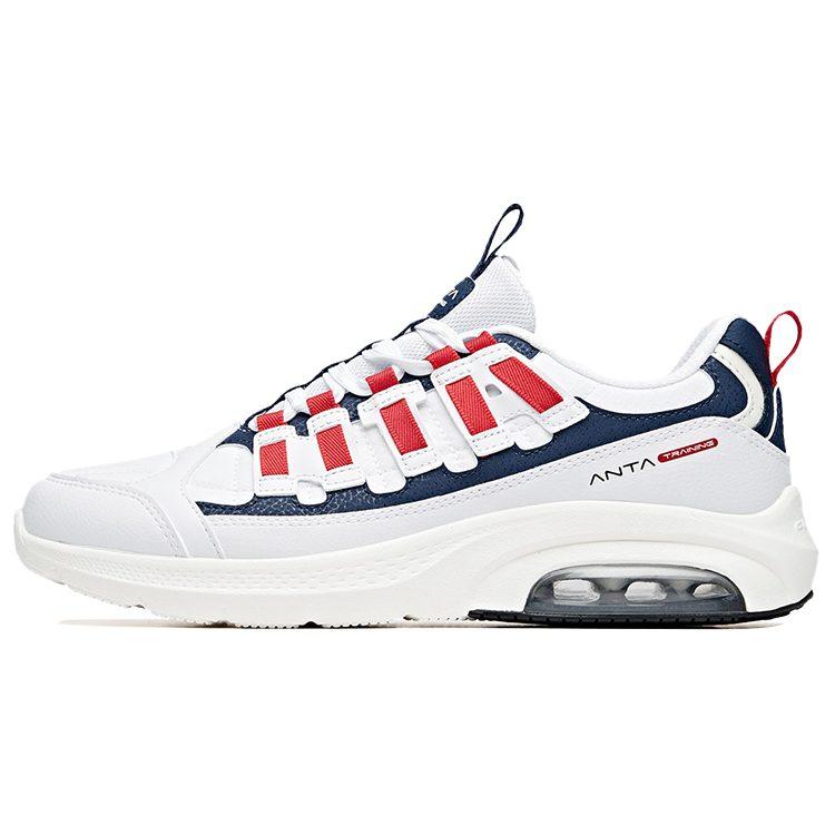 Anta Variety Training Collection Abrasion Resistant Breathable Low Top Training Shoes Men's White Blue Red 112017777-3