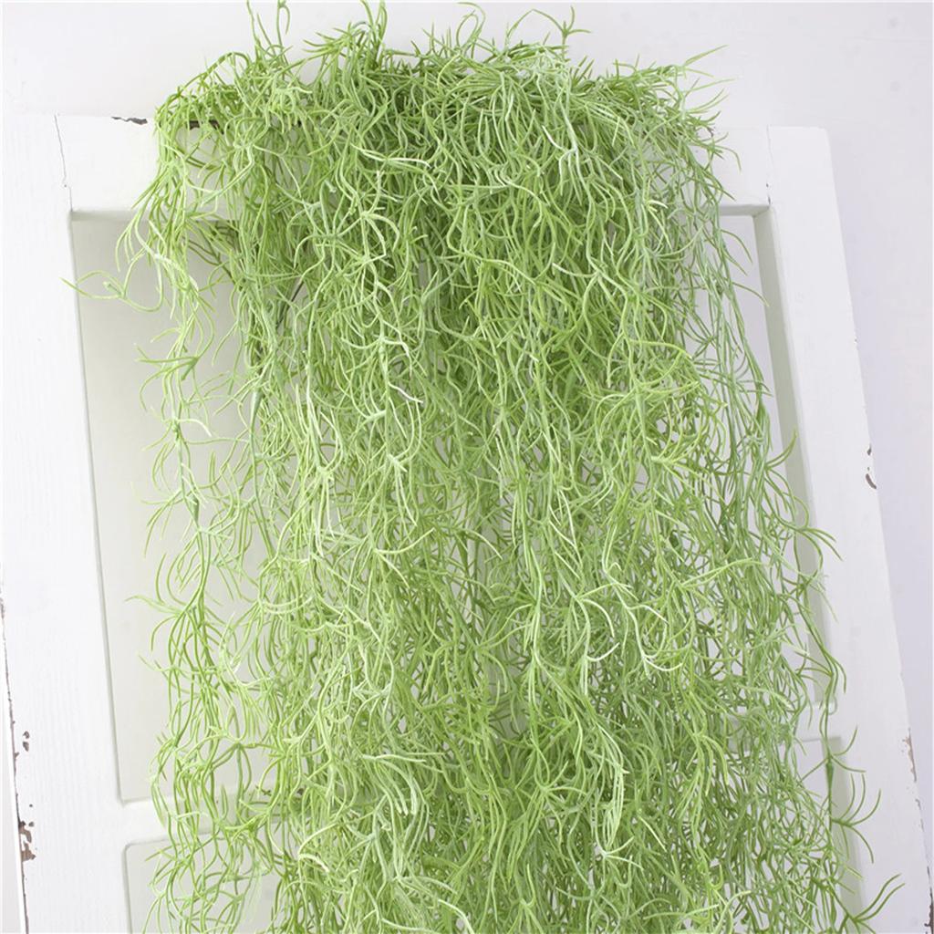 Realistic Spanish Moss Home Living Room Office Decor 107 Cm Plastic High-quality Lifelike Green Artificial Hanging Moss Garland
