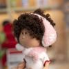 24cm Mia Autumn/Winter Silicone Doll with Ear Muffs & Scarf Outfit
