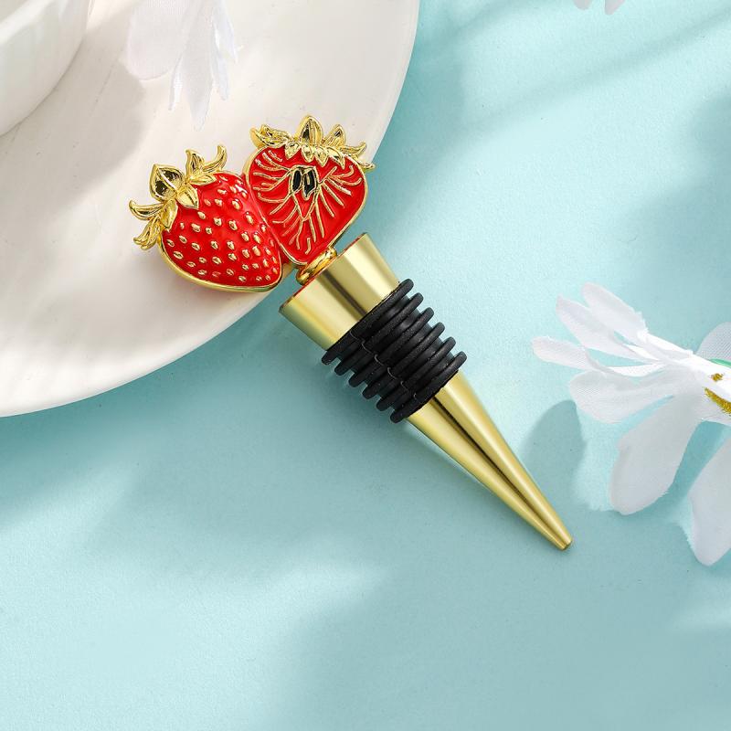 Creative Strawberry Red Wine Stopper Bottle Stopper Wine Preservation Stopper Wedding Party Birthday Gift