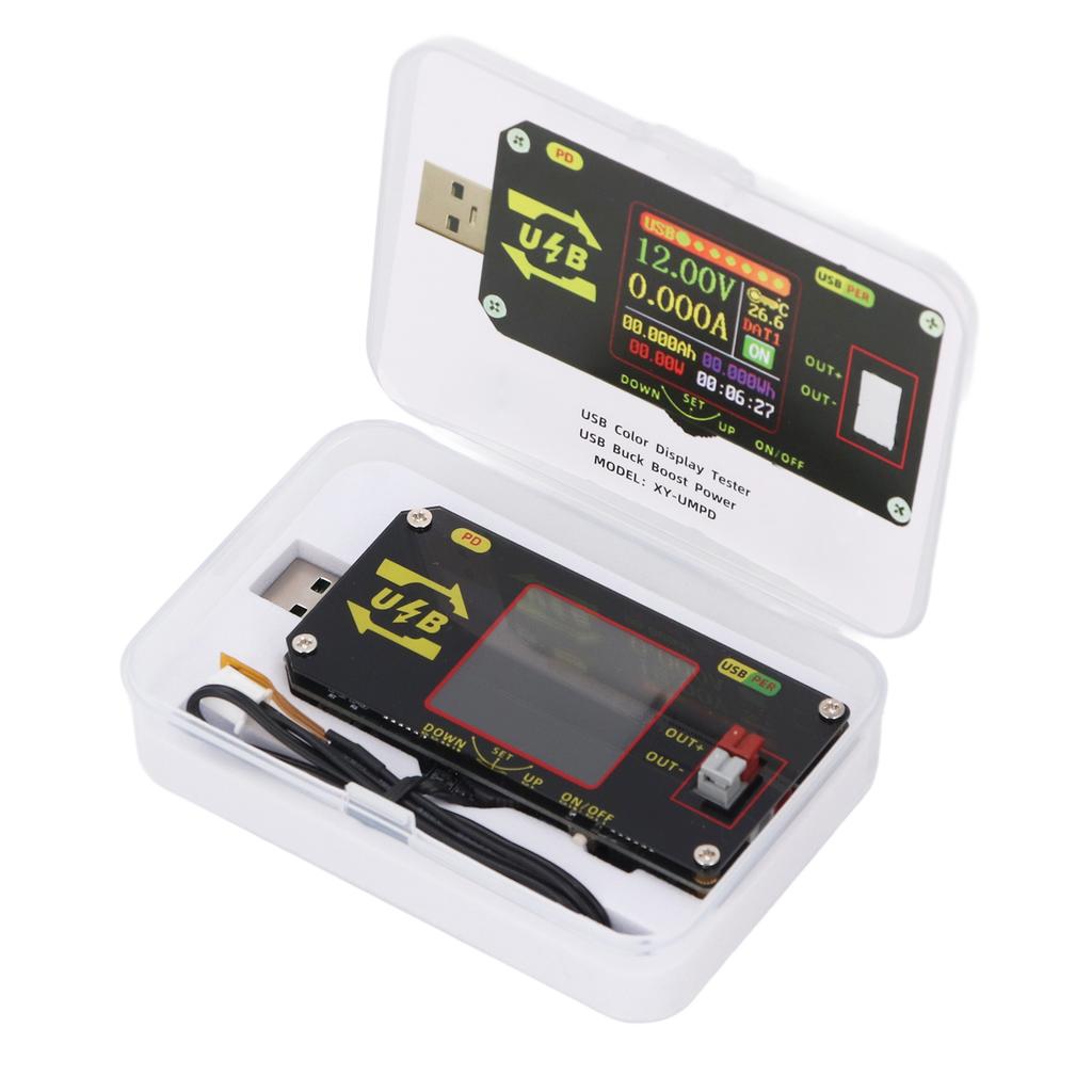 USB Tester 1.44 Inch LCD Screen USB3.0 Interface Voltage and Current Meter Fast Charging Protocol Capacity Tester