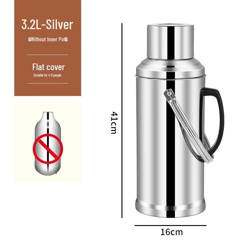 

Molona 3.2L Stainless Steel Glass Lined Thermos Carafe