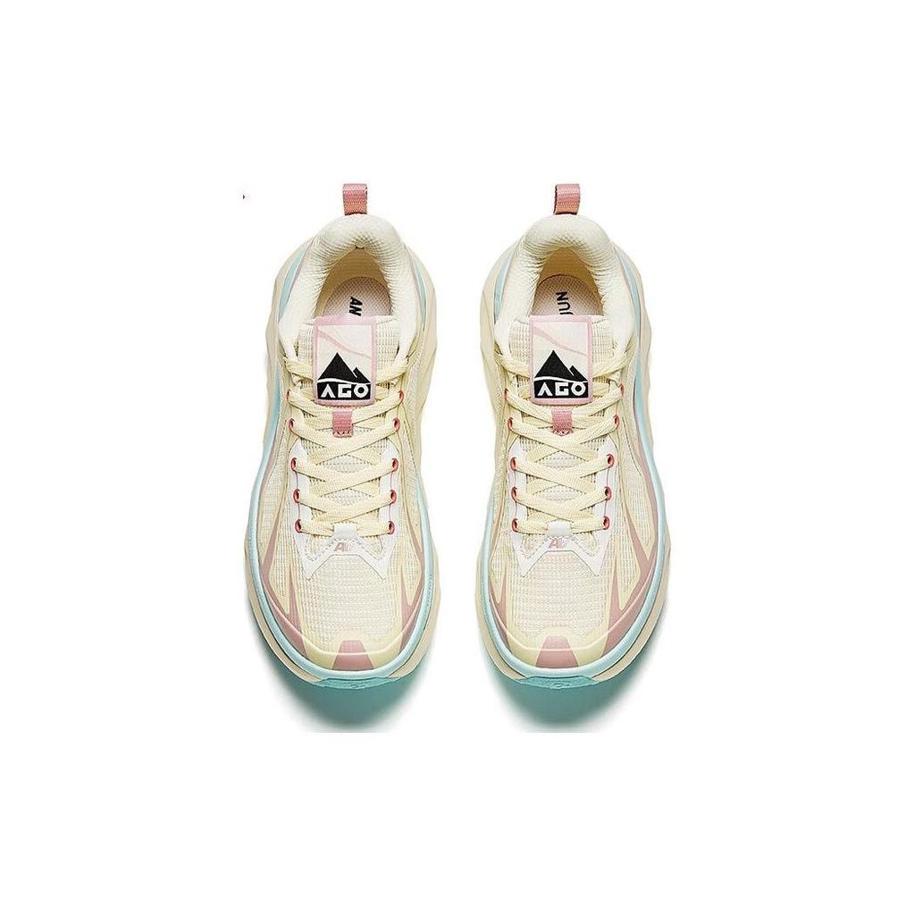 Anta Champion Series Ago Waterproof Low-Top Running Shoes Women Sneaker White Pink 922416606A-3