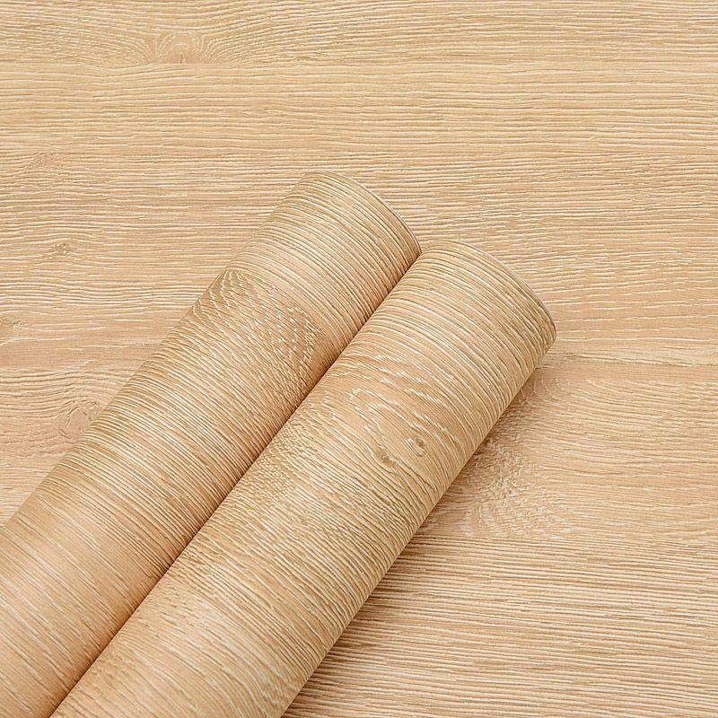 PVC Waterproof Self Adhesive Wallpaper Wall in Rolls Furniture Cabinets Vinyl Decorative Film Wood Grain Stickers For Home Decor