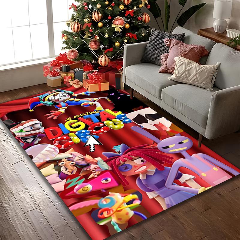 1pc Office Carpet, The Amazing Digital Circus Chair Rug, Living Room Printed Area Rug, Home Chair Floor Mat