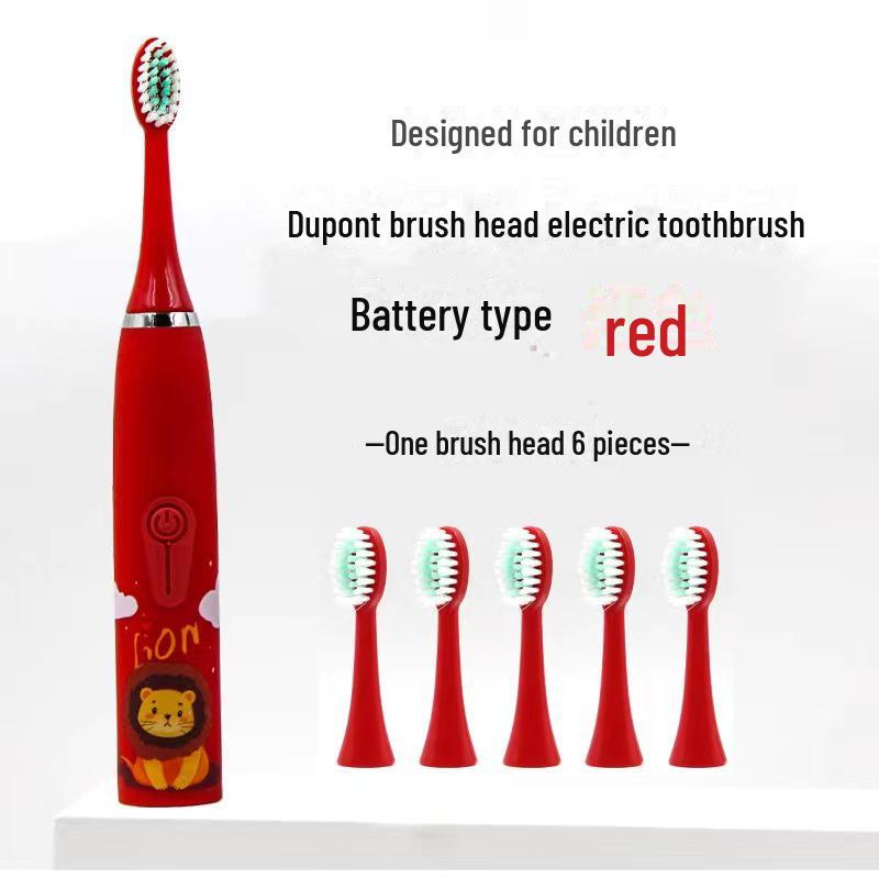 Hot Spot Ultrasonic Electric Toothbrush for Kids - Soft Bristle, Battery-Powered, Creative Student Gift
