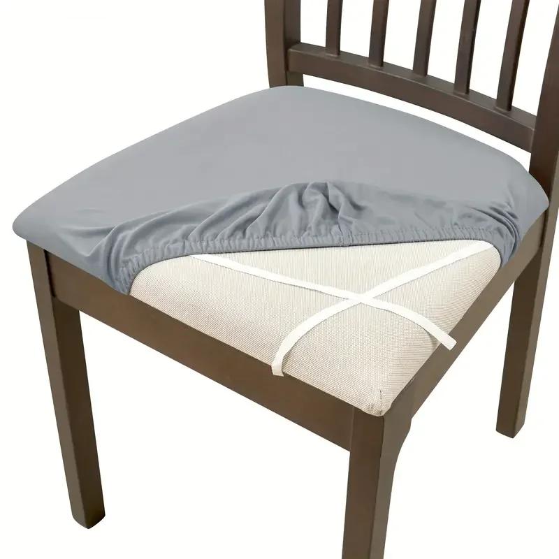 1PC Stretch Dining Chair Seat Covers Spandex Elastic Upholstered Chairs Cushion Cover Removable El Party Chair Slipcovers