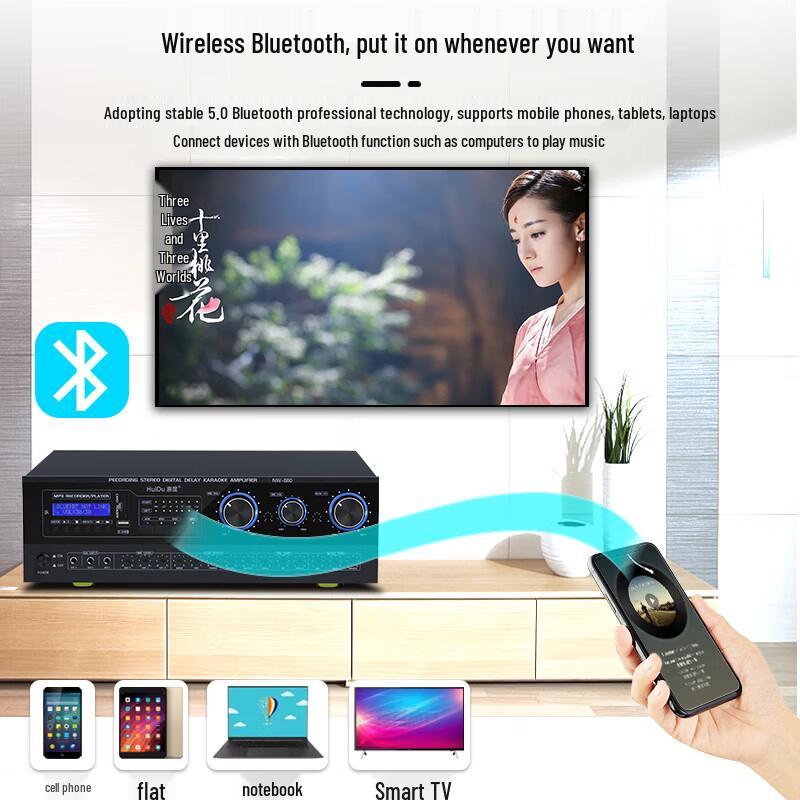 HuiDu Professional Conference Sound System with 8-inch Speakers (CN version)