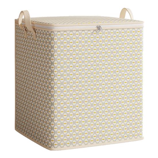 Clothes Storage Bag Closet Organizer with Reinforced Handle Large Capacity Foldable Design Comforter Blanket Storage Container