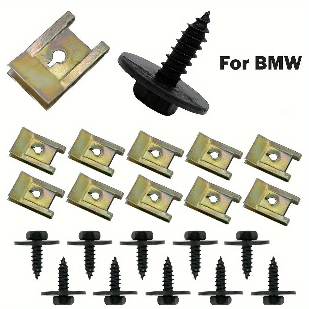 Car Screw Base U Clip Car Modification Fastener Metal Fender Bumper Protection Clip Interior Accessories Automobile Fasten