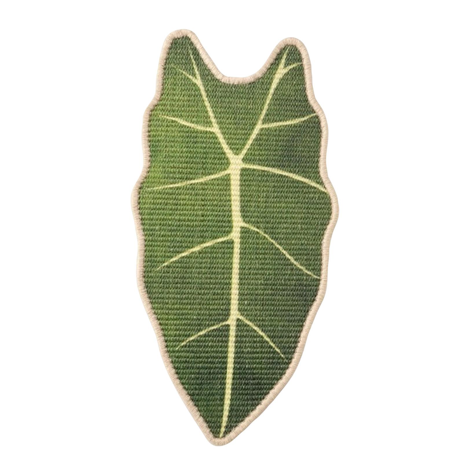 

Natural Fiber Sisal Cat Scratching Pad Leaf Shape Durable Eco Friendly Material Cat Claw Protection Mat for Indoor Use One Size