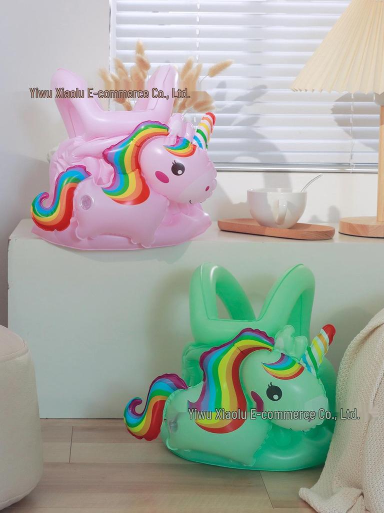 Xiaolü Rainbow Unicorn Inflatable Swim Vest for Kids