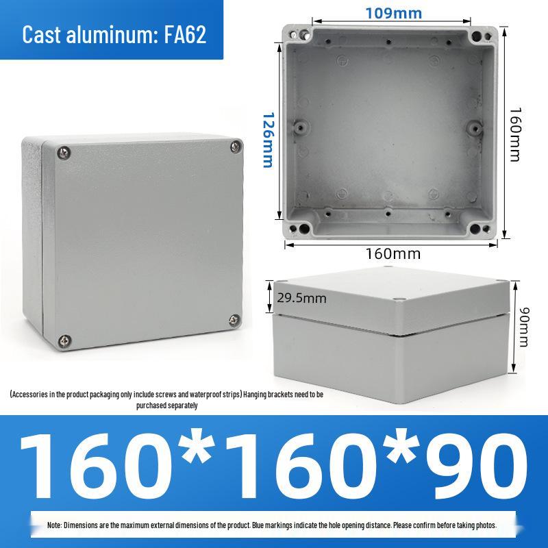 Outdoor Waterproof Die-Cast Aluminum Junction Box with Sealed Push Button Switch