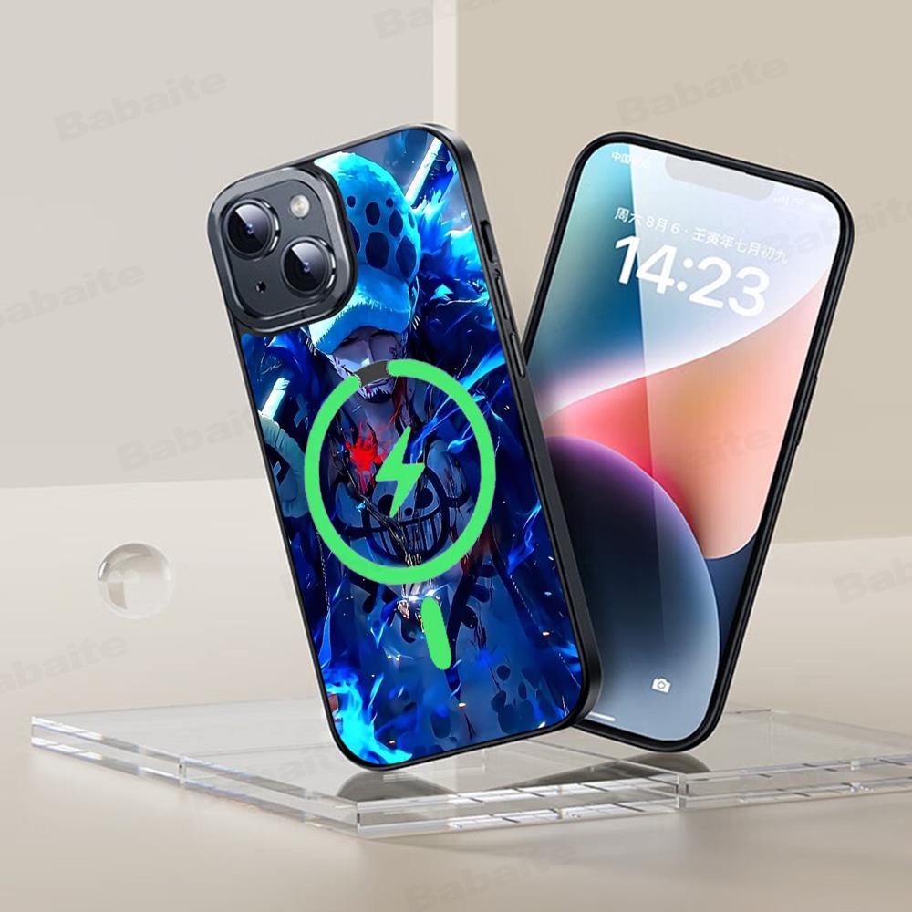 

Trafalgar O-One P-PieceS D.Water Law Phone Case Magnetic Case For IPhone 16 14 13 15 Pro Max For Magsafe Wireless Charge Cover iPhone 14 Pro