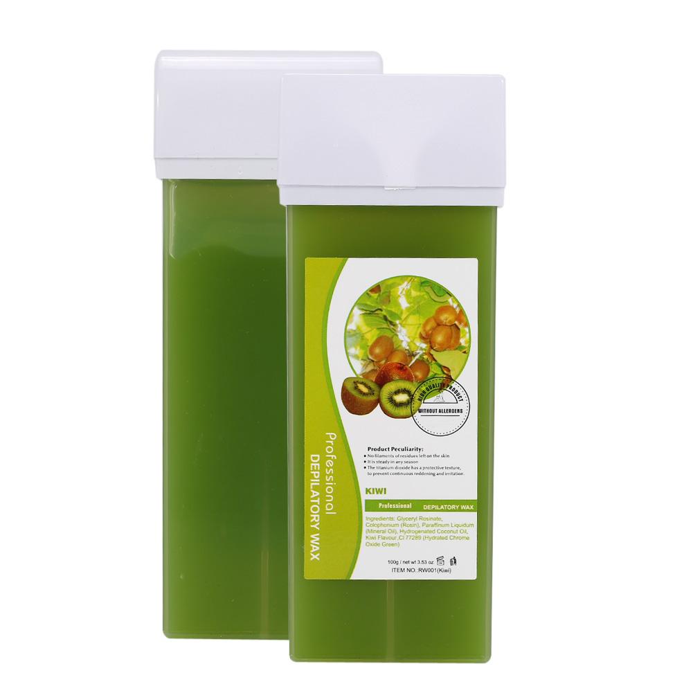 12 Typen Enthaarungs-Set 100g Wachs   100 Stk. Enthaarungspapier   5 Stk. Holzspatel