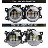 2 Pieces 30W 6000LM LED Fog Light Angel Eye Daylight For Suzuki Swift Sport 2007-2020 H11 Canbus Car Front Fog Lamp DRL Assembly