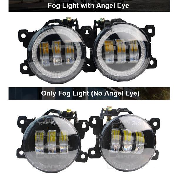 2 Pieces 30W 6000LM LED Fog Light Angel Eye Daylight For Suzuki Swift Sport 2007-2020 H11 Canbus Car Front Fog Lamp DRL Assembly