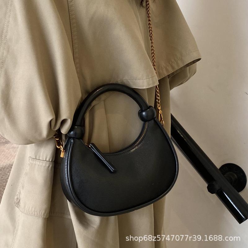 2025 new simple casual shoulder bag niche design crossbody bag hand-held bag underarm fashion trendy dumpling bag for women