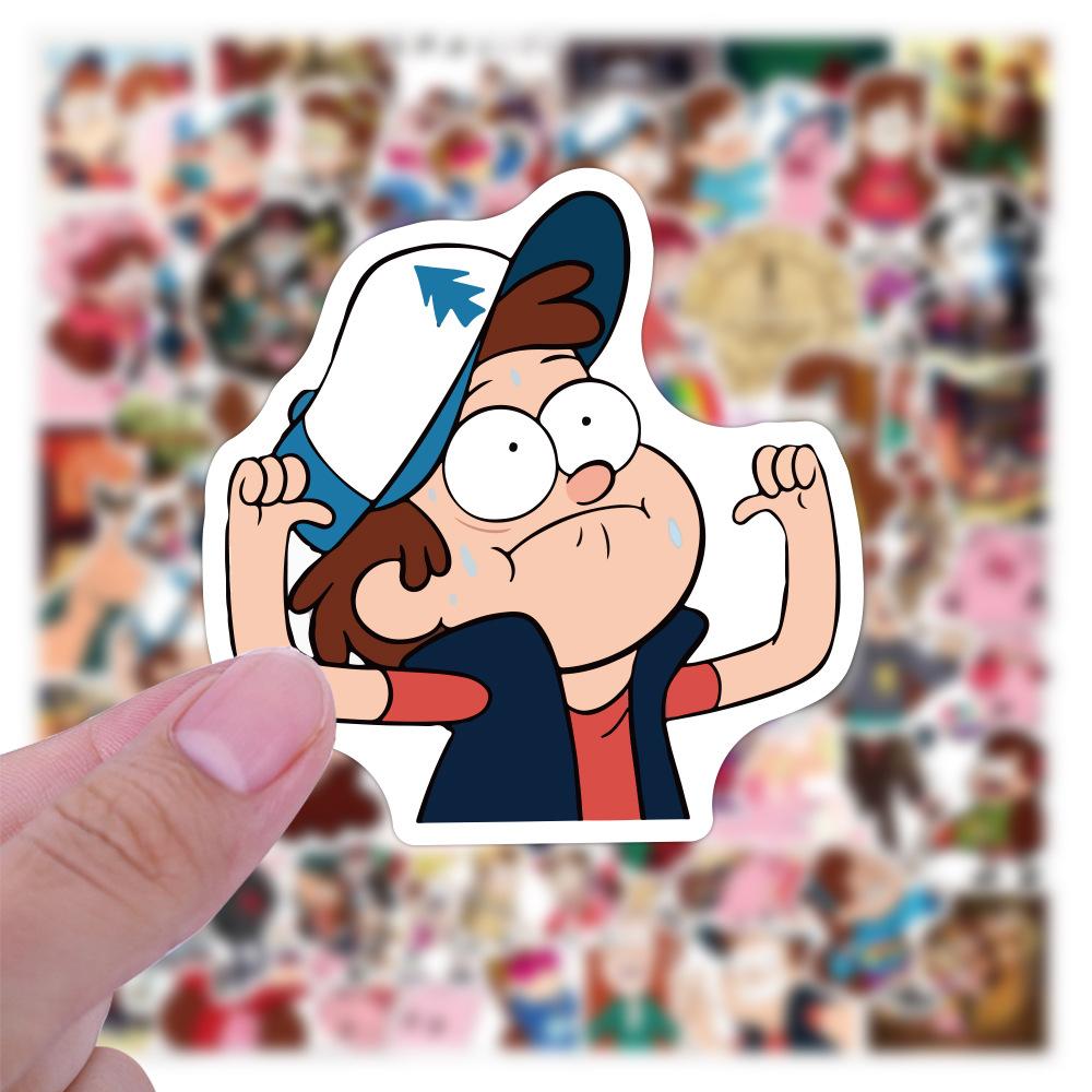 10/30/50/100pcs Funny Anime Gravity Falls Stickers Cute Decoration Decals Stationery Laptop Phone Cartoon Sticker Packing