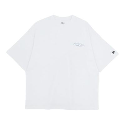 New Era Oversized Short Sleeve Sizes CT TAGGING NER36A9804 T-Shirt, Cotton, White, L, SS, OS, TEE, LOGO, WHI, 14410049,