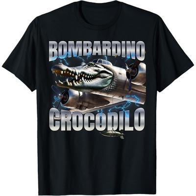 Italian Brainrot Bombardino Crocodilo T-Shirt(1)