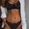 European and American Lace Camisole Bra and Triangle Panty Set - Sexy Temptation Lingerie