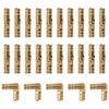 Packung mit 50 massiven Messing-Miniaturzylinderbändern für Schmuckschatullen Holzhandwerk Antike Truhen Zubehör