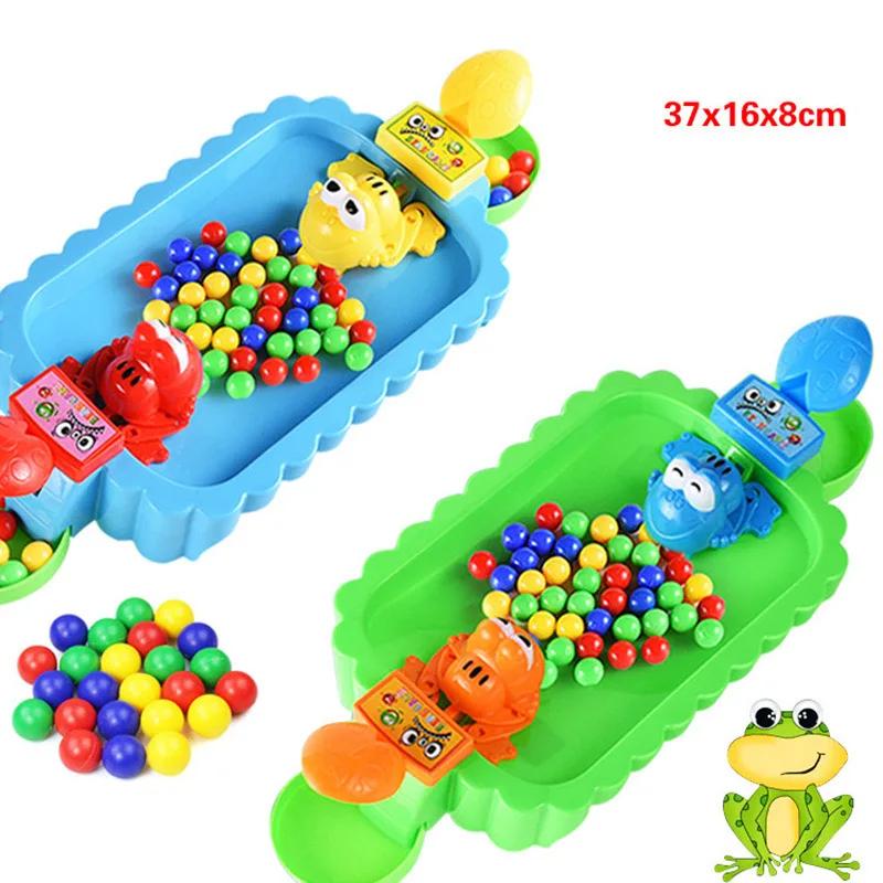 Greedy Frog Eating Bean Toy Frog Snatching Bean Children's Interactive Puzzle Toy Party Game Colorful Beads Children's Toy Adult